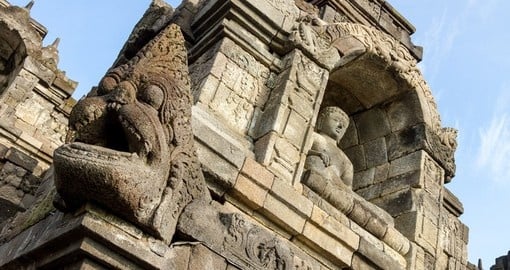 Bas-relief in Borobudur temple