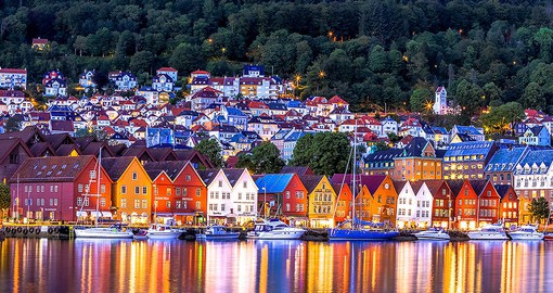 Bryggen on Vågen harbour, Bergen