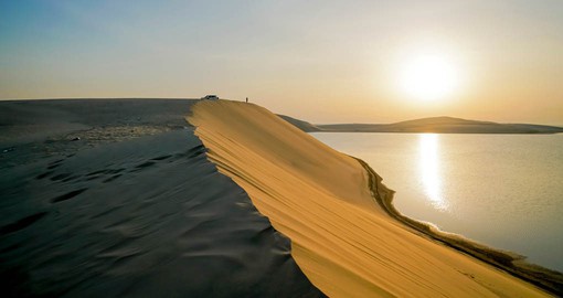 Khor Al Adaid - Where the sea meets the sandy dunes of the Doha Desert