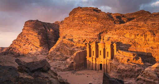 Capital of the Nabatean Kingdom, Petra dates from 300 B.C.