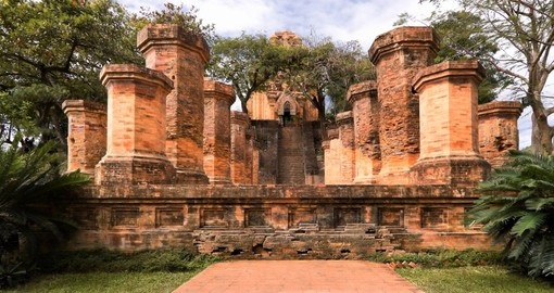 Brick columns of a Cham temple