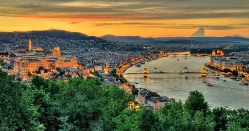 Budapest at dusk