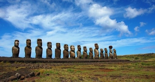 15 Moai at Ahu Tongariki