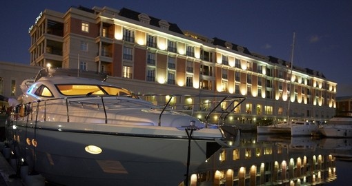 Explore and enjoy view of Cape Grace at night on your next South Africa tours.