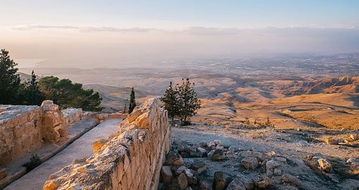 Mentioned in the Bible, Mount Nebo is the place where Moses viewed the Promised Land before his death