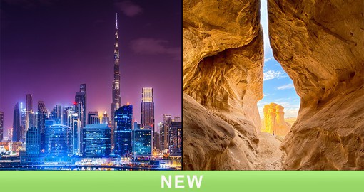 Explore futuristic Dubai before discovering the Kingdom of Saudi Arabia