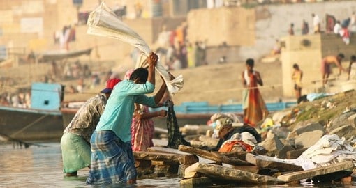 Men at Work in Varanasi