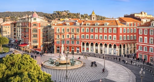 Place Massena square in Nice