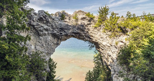 Arch Rock on Mackinac Island, Michigan