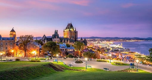 The famous Chateau Frontenac in Quebec City