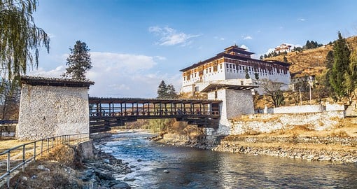 Experience the traditional Trashichhoe dzong on your trip to Bhutan