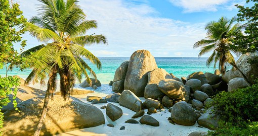 Breathtaking view of Carana Beach in Mahe