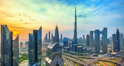 Once a tiny fishing village, Dubai is the commercial centre of the United Arab Emirates