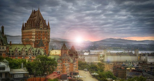 Sunrise over Quebec City