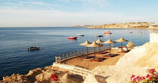 The Red Sea coast in the early morning is a great photo opportunity while on Red Sea tours.