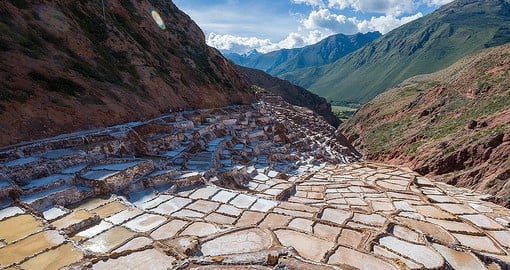 Dating from Incan times, the salt pools of Maras
