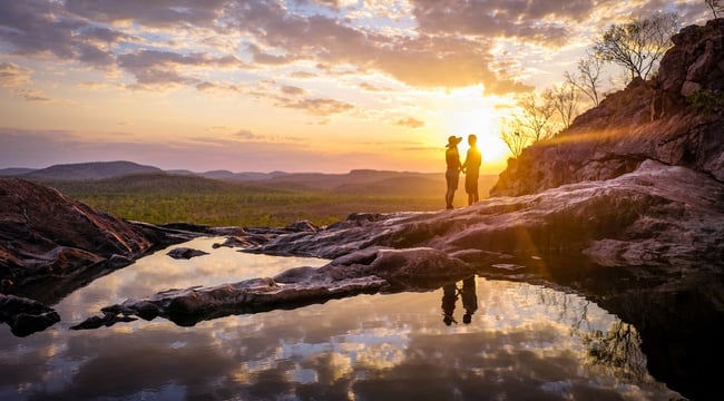 Romantic couple in Northern Territory