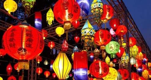 Asian lanterns for the Lantern Festival