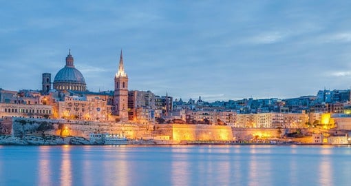 Begin your Malta Vacation in Valletta, know for it's impressive waterfront
