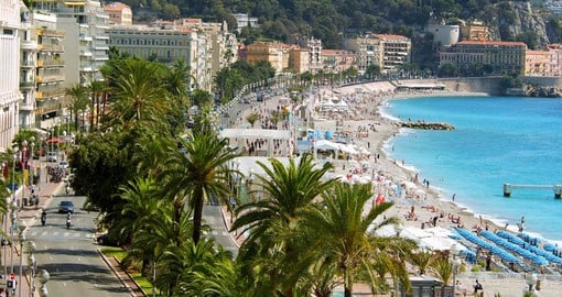 Soak in the sun and enjoy a relaxing time on Nice's surreal coastline