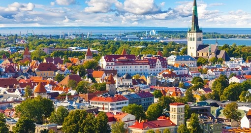 Panorama of Old Town Tallinn
