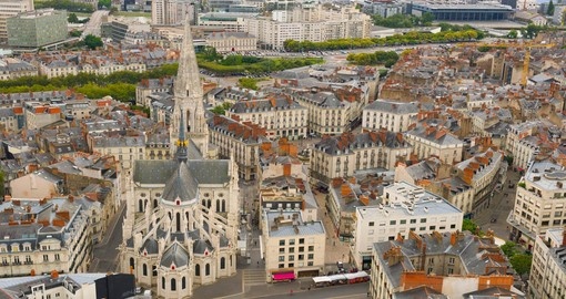 Cityscape of Nantes