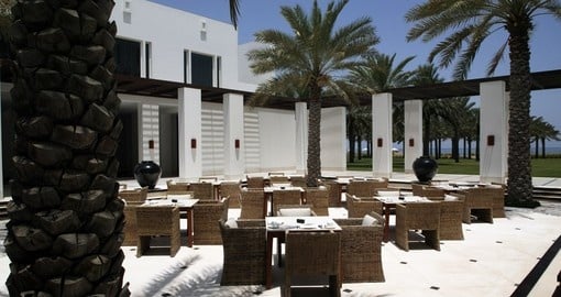 Explore all the amenities of the Chedi Muscat on your next trip to Oman.
