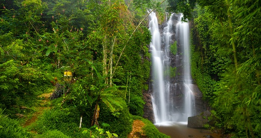 Explore one of the most soothing and scenic waterfalls in Bali - Munduk Natural Waterfall