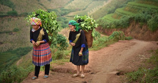 The H'mong people inhabit the upland areas of Northwest Vietnam