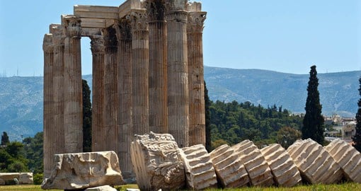 Completed by Emperor Hadrian, the Temple of Olympian Zeus was one of the largest ever built