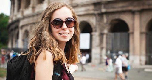 Young tourist in Rome