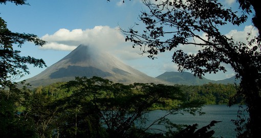 The Arenal Volcano is a magnificent active stratovolcano that is a gorgeous sight to witness