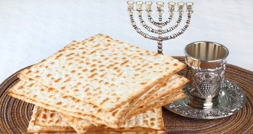 Matzah on plate