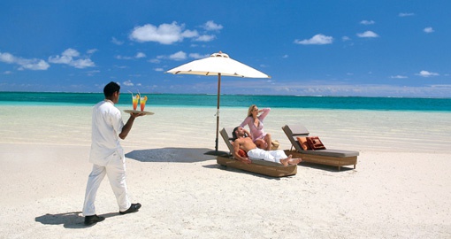 Relax on the beach on your Mauritius vacation