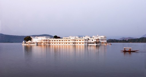 Taj Lake Palace as seen from shores of Lake Pichola