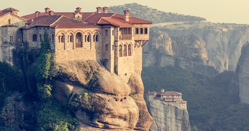 The Meteora is a unique rock formation that hosts one of the world's largest monasteries