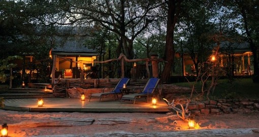 Changa Safari Camp's luxury tents have spectacular views of the Matusadona mountains