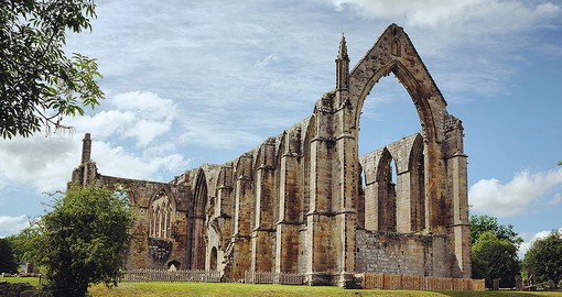 Journey to the past at the Bolton Priory with its stunning riverside location