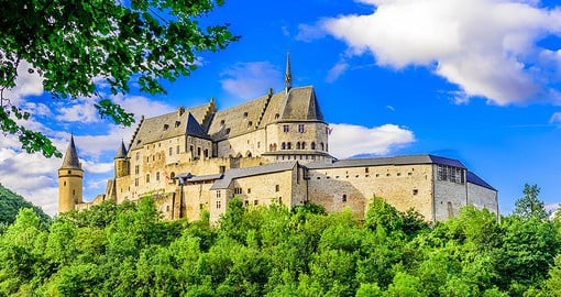 Medieval Castle in Vianden would be a popular inclusion on your Luxembourg vacation.