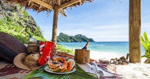 Add a private beach picnic on you trip to Fiji