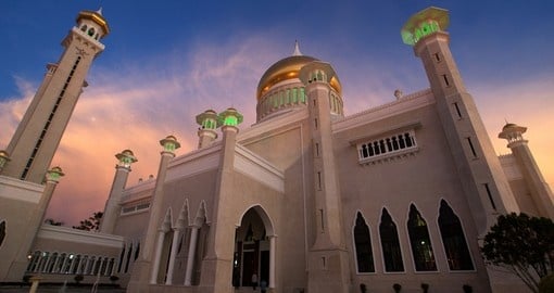 Sunset by the mosque
