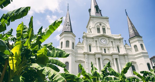 Gaze at history when journeying to the St Louis Cathedral, the oldest continuously active Roman Catholic Cathedral