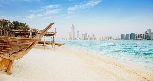 Built on an island in the Persian Gulf, Abu Dhabi is the capital of the UAE