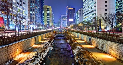 Cheonggyecheon stream in Seoul
