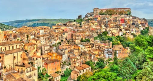 Ragusa sits among rocky peaks in northwest Sicily