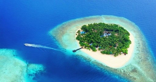 Many small tropical islands are a short flight from Male