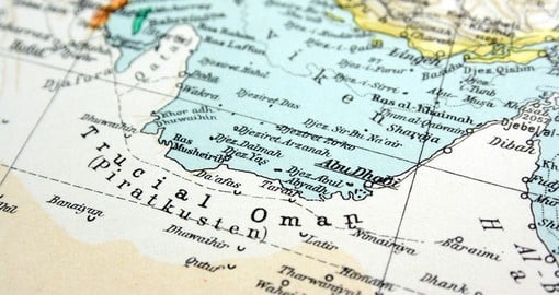Old Map of Oman Circa 1949