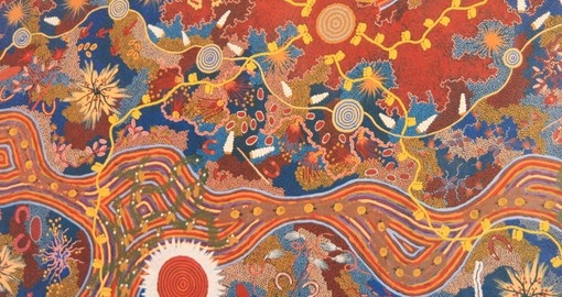 Aboriginal art - a great souvenir purchase on Australia vacations.