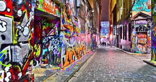 Visit some of the many shopping laneways in Melbourne during your Trips to Australia.
