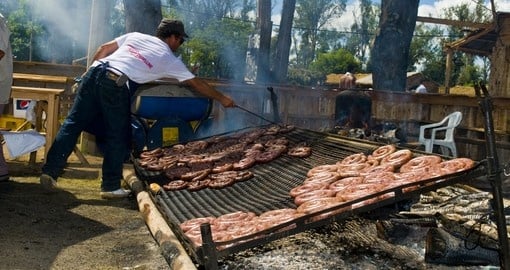 Barbecue for the annual festival patria gaucha